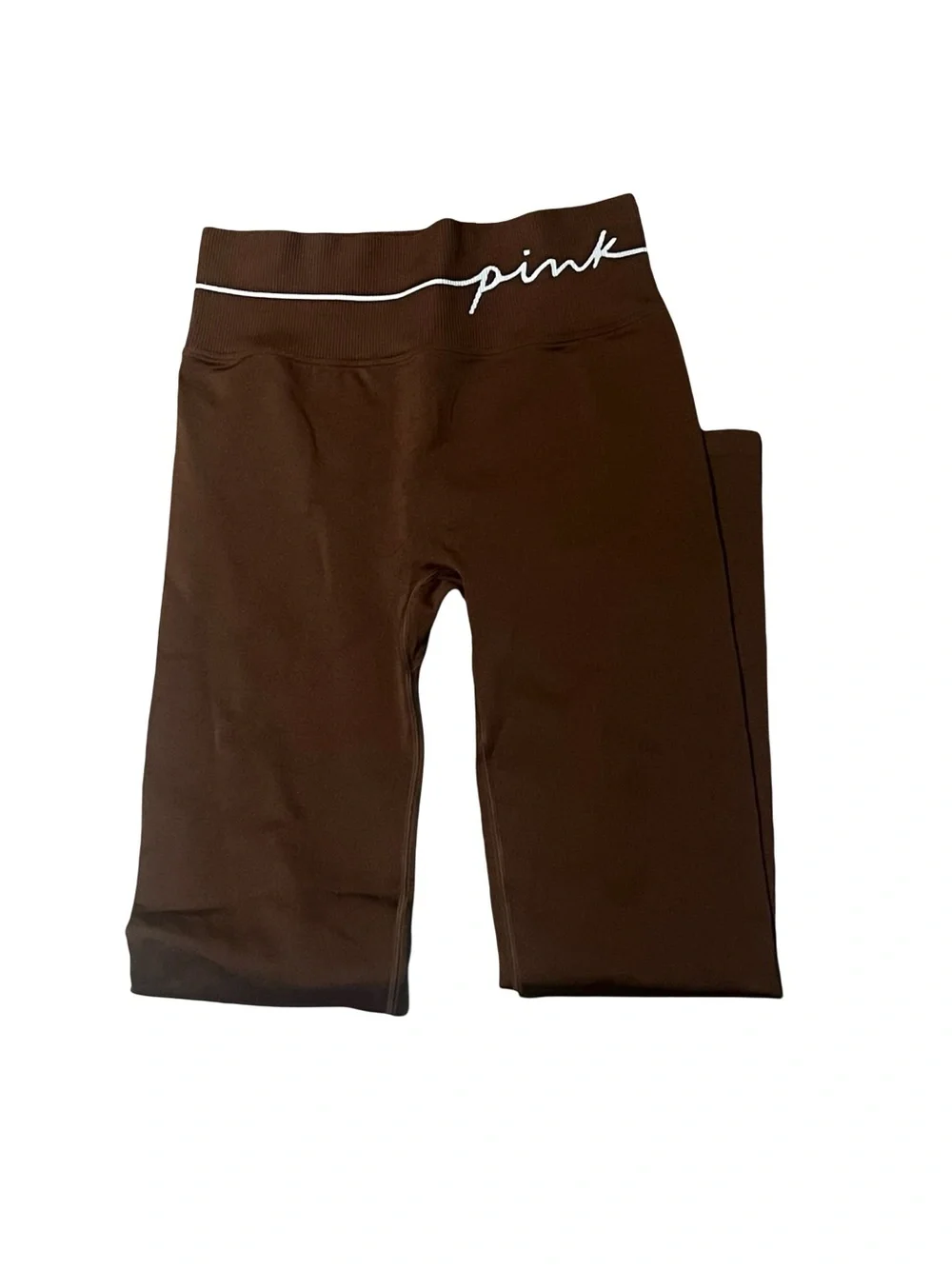 Victoria secret pink brown workout leggings size small - Picture 2 of 4